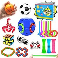 Pachock Juego de Juguetes Sensoriales para Alivio del estrés 18Pcs Kit de Juguetes Alivia El Estrés Y La Ansiedad…